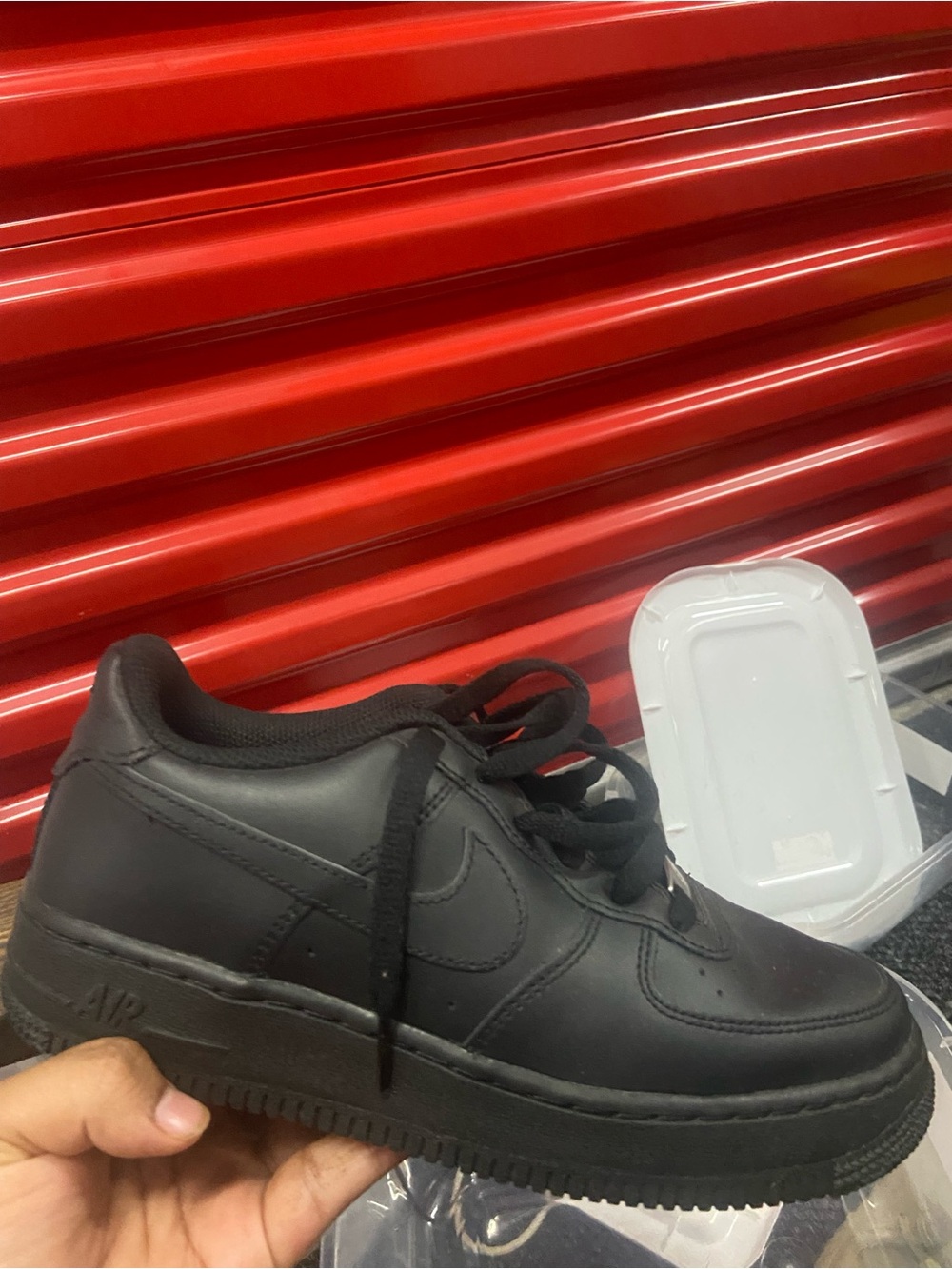 Kids Black Low-Top Sneakers with Cushioned Sole